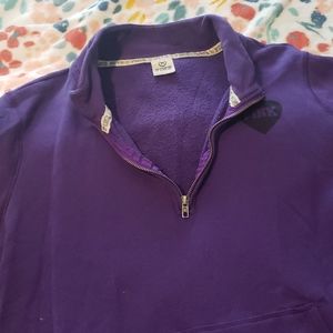 Pink zip up pullover